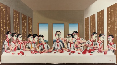 The Last Supper, huile sur toile, 200x400 cm, 2001